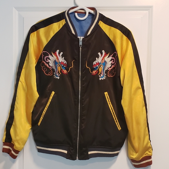 Diesel Souvenir Jacket Medium Embroidered Satin - Picture 3 of 4